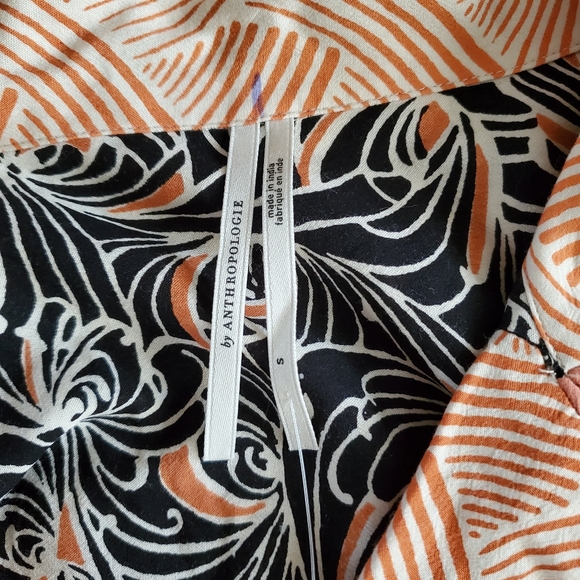 Anthropologie Mixed Print Pajama Lounge Top Size Small NWT - Picture 10 of 14